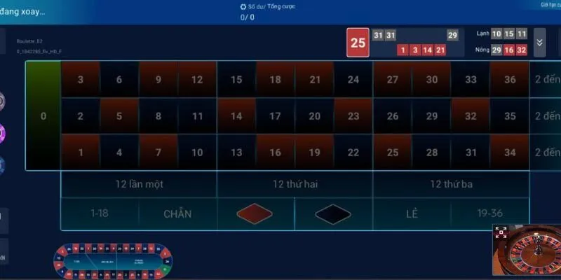 Luật chơi Live Roulette 86BET